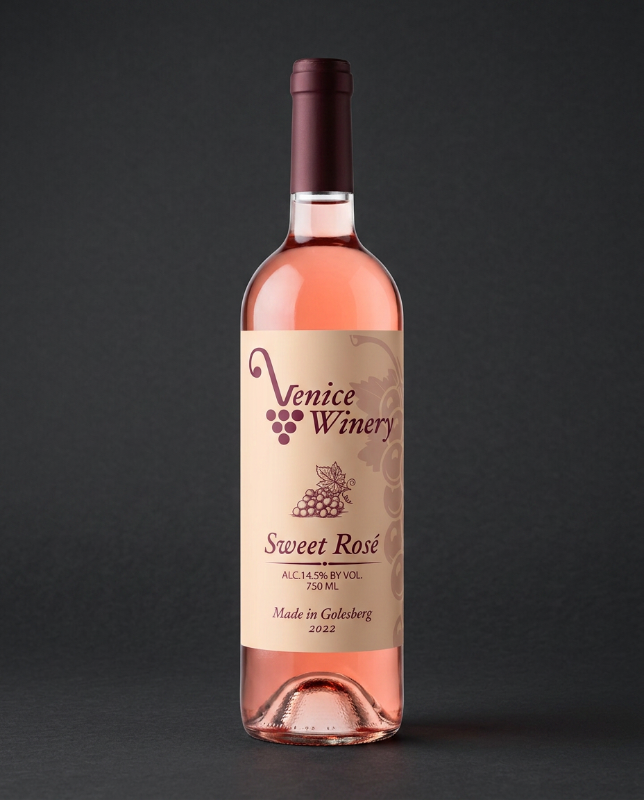Sweet Rosé bottle